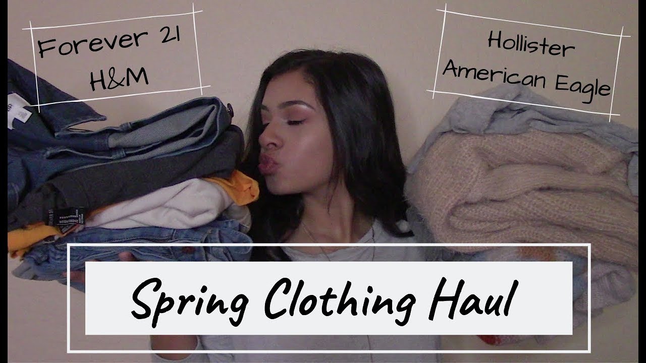 Try-On Spring Clothing Haul! |Runali H.| - YouTube