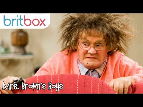 Mrs Brown Accidentally Tazors Herself | Mrs Brown's Boys