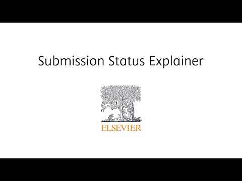 Elsevier: Submission status explainer