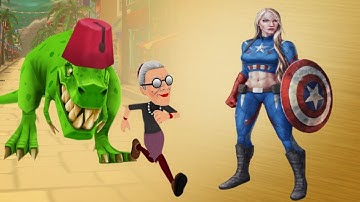 Captain America Costume: Angry Gran Run🧝‍♀️Best Android Games For Children | part 8, TapOK Gameplay