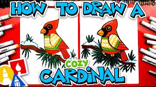 How To Draw A Cozy Cardinal