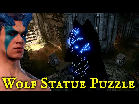 Baldurs Gate 3 - Enclave Library Puzzle - Missing Wolf Rune Location for the Wolf Statue