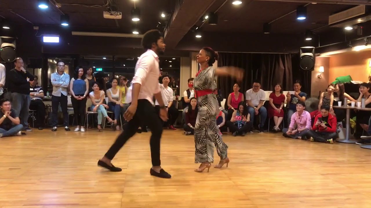20171215 Terry & Cecile salsa demo.