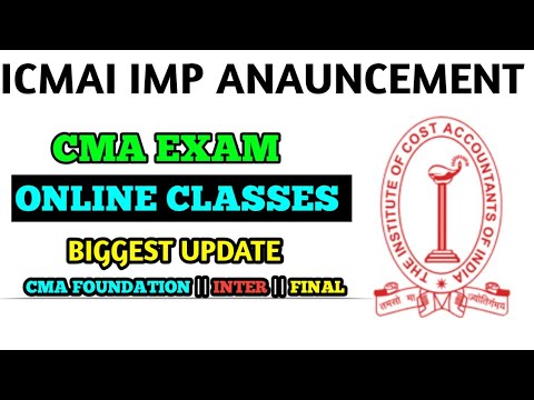 ICMAI Most Important Update To All CMA Student - YouTube