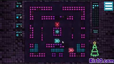 Neon Battle Tank - Game Walkthrough  Kiz10.com