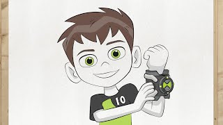 Como desenhar o ALIEN X do BEN 10 passo a passo, fácil e rápido (Para  Iniciantes) 