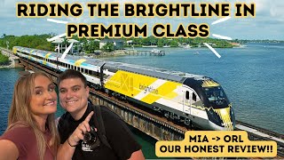 Riding The Brightline in PREMIUM Class | MIA  ORL | Was it WORTH The Price?! Snack & Drink INCLUDED