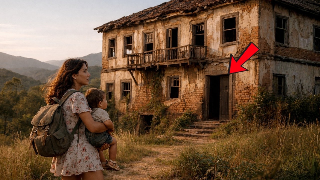 Mãe solteira EXPULSA pela própria família recebeu as chaves de um casarão abandonado… e viu algo lá.