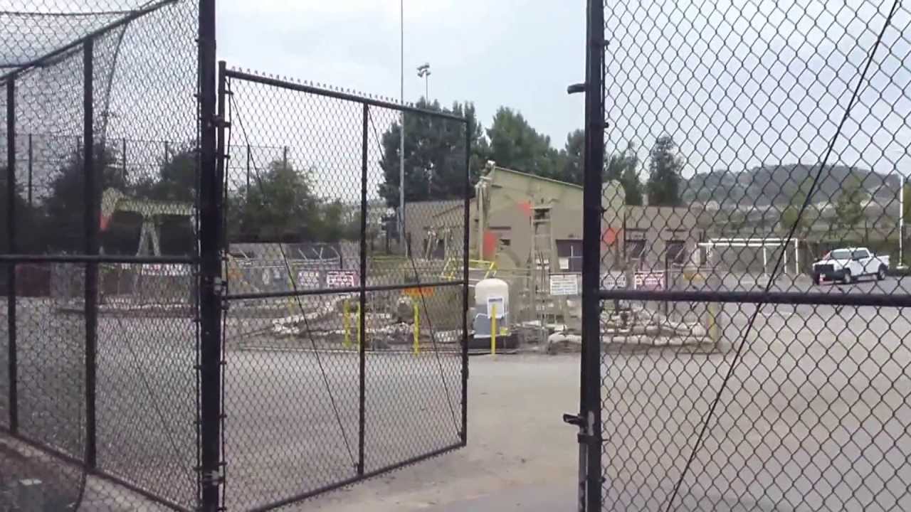 Pumpjacks next to a baseball diamond in Brea, California YouTube