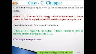 Power Electronics - Class C chopper