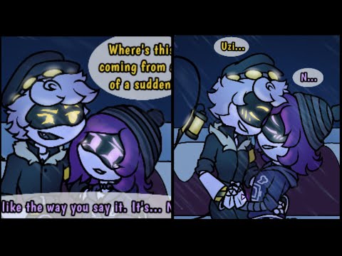 Uzi and N STARRY NIGHT DATE!! (Murder Drones Comic Dub)