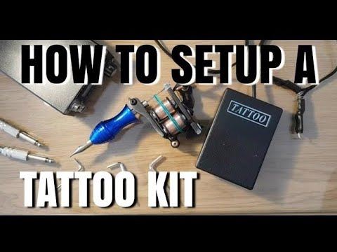 Tatooine Complete Tattoo Kit Tattoo Machine Tattoo Gun Kit Power Supply 4  Tattoo Inks 5 Tattoo Needles Tips Grips Tattoo Supplies Kit for Beginners
