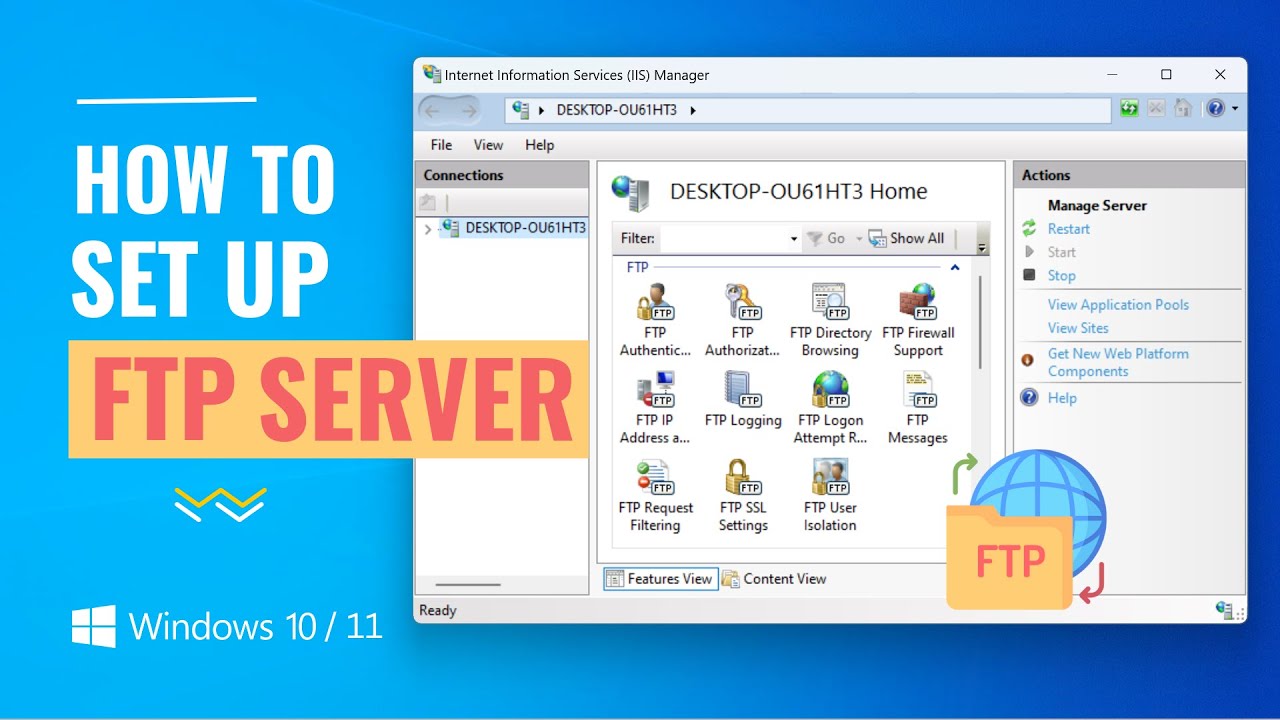 Dem Hej hej Indskrive How to Setup an FTP Server on Windows 10/11 - YouTube