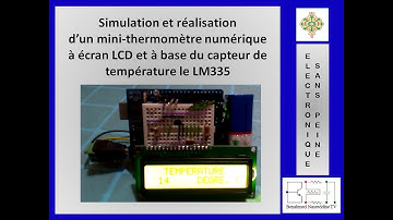 Un mini-thermomètre numérique  à écran LCD et à base de capteur de température LM335