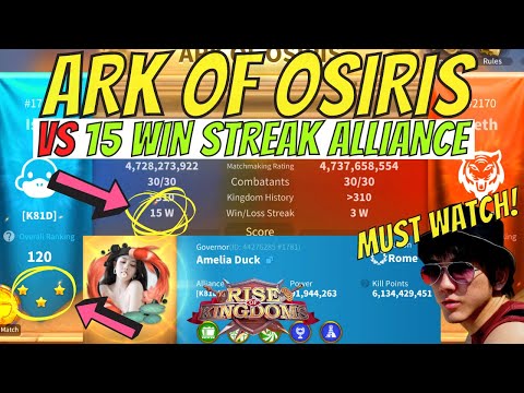 Ark Of Osiris Ketemu Aliansi 15 Win Streak! SERU n NGERI SAMPE AKHIR ! RISE OF KINGDOMS INDONESIA