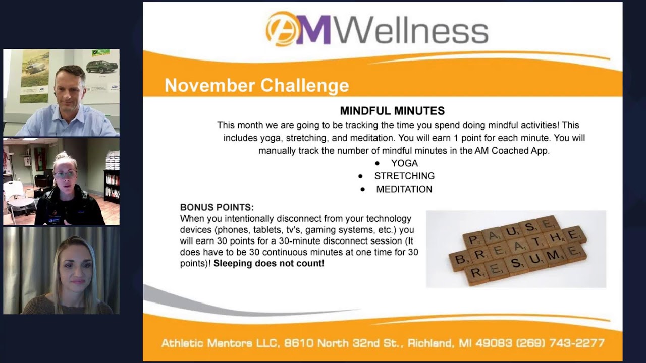 November Health Challenge & October Results