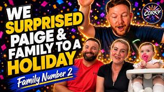 I Surprised a Family With a FREE Holiday… Their Reaction! Everyone meet Paige & Family.