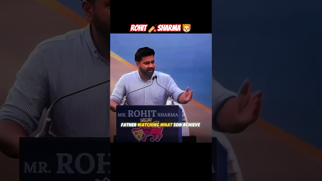 Rohit Sharma must have raised his parents' heads with pride. 