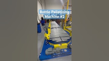 Machine #2 de-stacking oil bottles. #laborshortage #automation #robot