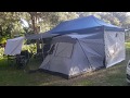 Oztrail Deluxe 3m x 6m Gazebo with Portico Tent and Mesh Room