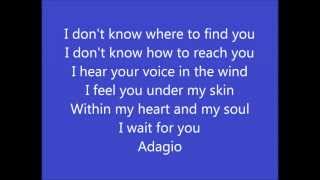 Lara Fabian - Adagio (english version with lyrics) chords