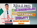 📚Indian Polity – 12 Schedules Made Super Easy | NDA/CDS 02/2025 30DAY SERIES🔥