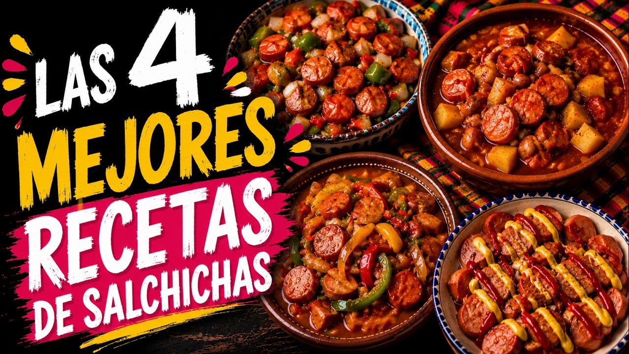 4 RECETAS SENCILLAS Y FACILES DE SALCHICHAS