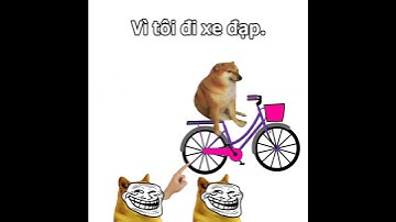 Họ cười tôi vì tôi đi xe đạp #j4f #meme #cheems #animation