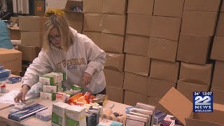 Local residents help Bob the Bike Man with donations for Ukrainian refugees