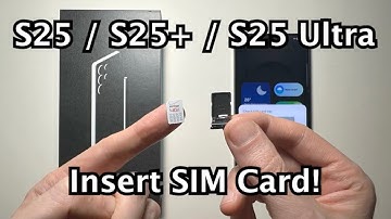 How to Insert SIM Card Samsung Galaxy S25 / S25+ / S25 Ultra!