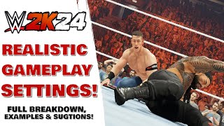 How To Make WWE 2K24 More Realistic!! | WWE 2K24 Custom Difficulty Sliders (Ver.2)