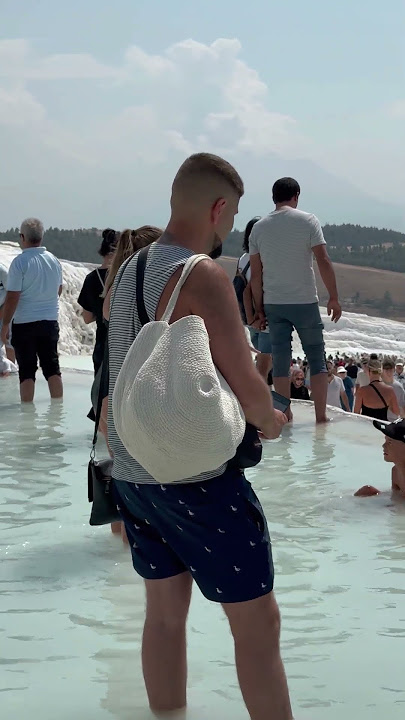 ☀️Cleopatra Pool Pamukkale Turkey -Summer Holiday🔥 #pamukkale #cleopatra #travel