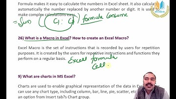 MICROSOFT EXCEL 2 I RSMSSB RAJASTHAN COMPUTER INSTRUCTOR   I  RSMSSB RAJASTHAN COMPUTER ANUDESHAK
