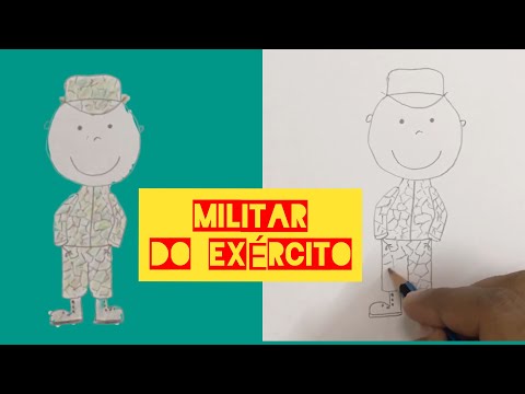 Vídeo: Como Desenhar Passo A Passo Um Soldado Com Um Lápis?