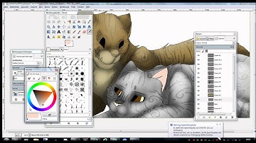 Crookedstar and Willowbreeze Speedpaint