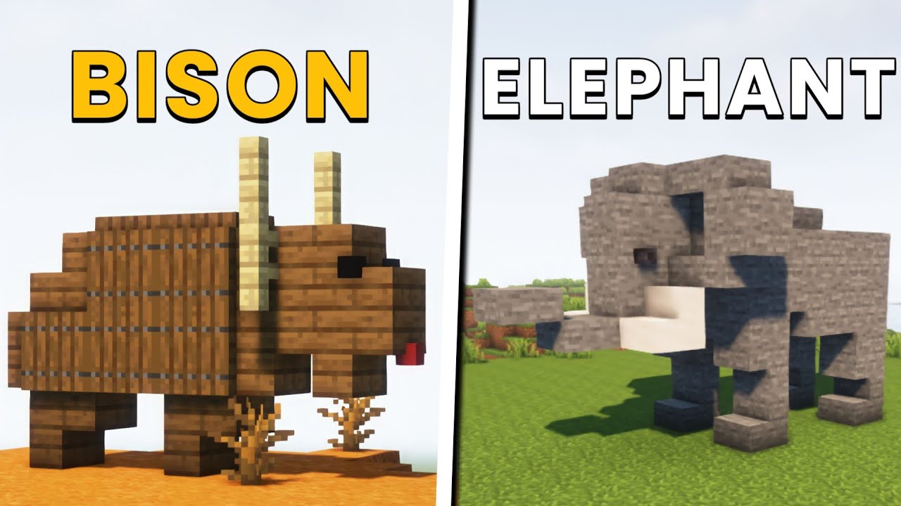 Minecraft: 10+ ZOO Animals Build Hacks! - YouTube