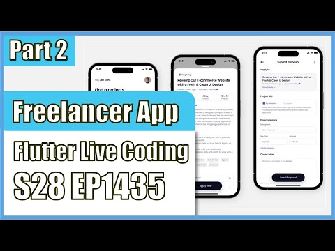 [Flutter] Flutter Live Coding EP1435 (Freelancer Project App Part 2 ...