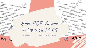 Adobe Reader Alternative l Best Pdf Viewer for Ubuntu l Okular l Tech Ubuntu l Ubuntu 20.04 LTS