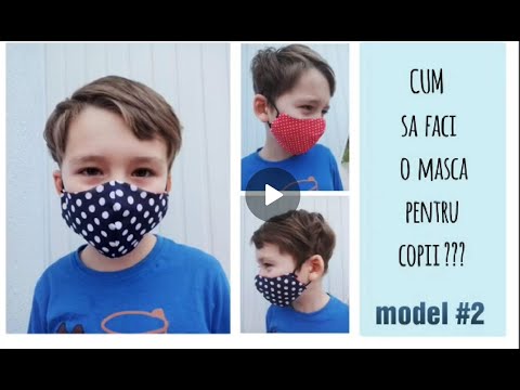 Cum sa faci o Masca de protectie pentru copii -Fara masina de cusut- Model #2