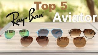 types of ray ban aviators