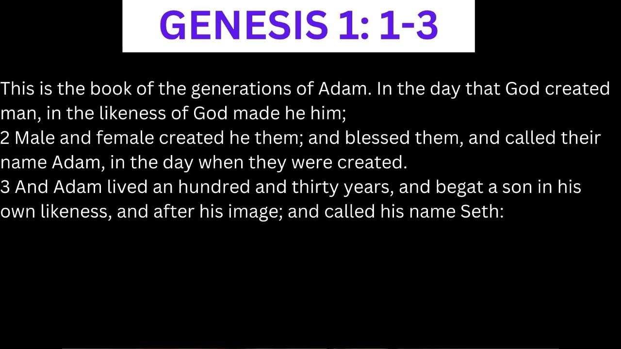 The Scripture Reading From Genesis Chapter 5 Verse 1 To 3 YouTube the-scripture-reading-from-genesis-chapter-5-verse-1-to-3-youtube