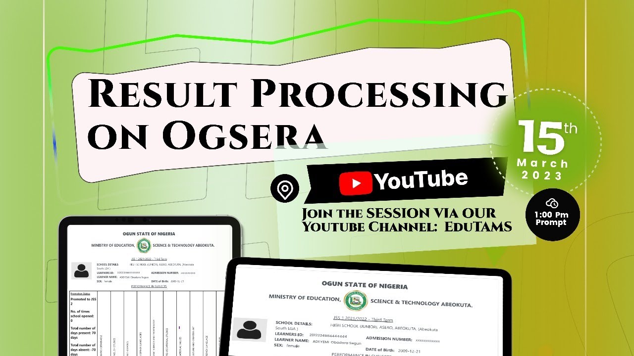 Result Processing on OGSERA YouTube