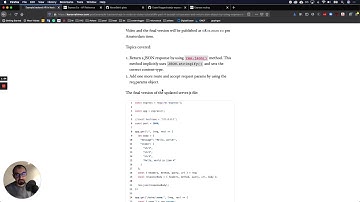 Build JSON API in Node.js (Part 4): Accept URL params and return JSON object by using Express.js