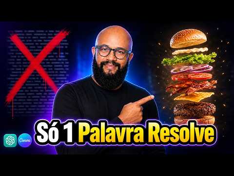 PARE de Escrever PROMPT LONGO: 1 PALAVRA Já Basta (ChatGPT + Canva)