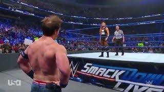 John Cena and Becky Lynch vs Andrade Almas and Selina Vega SmackDown 2019 HD