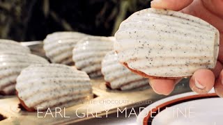 ☕️สูตร Earl Grey Madeleines / Earl Grey Madeleines topped with Earl Grey White Chocolate/ 얼그레이 마들렌