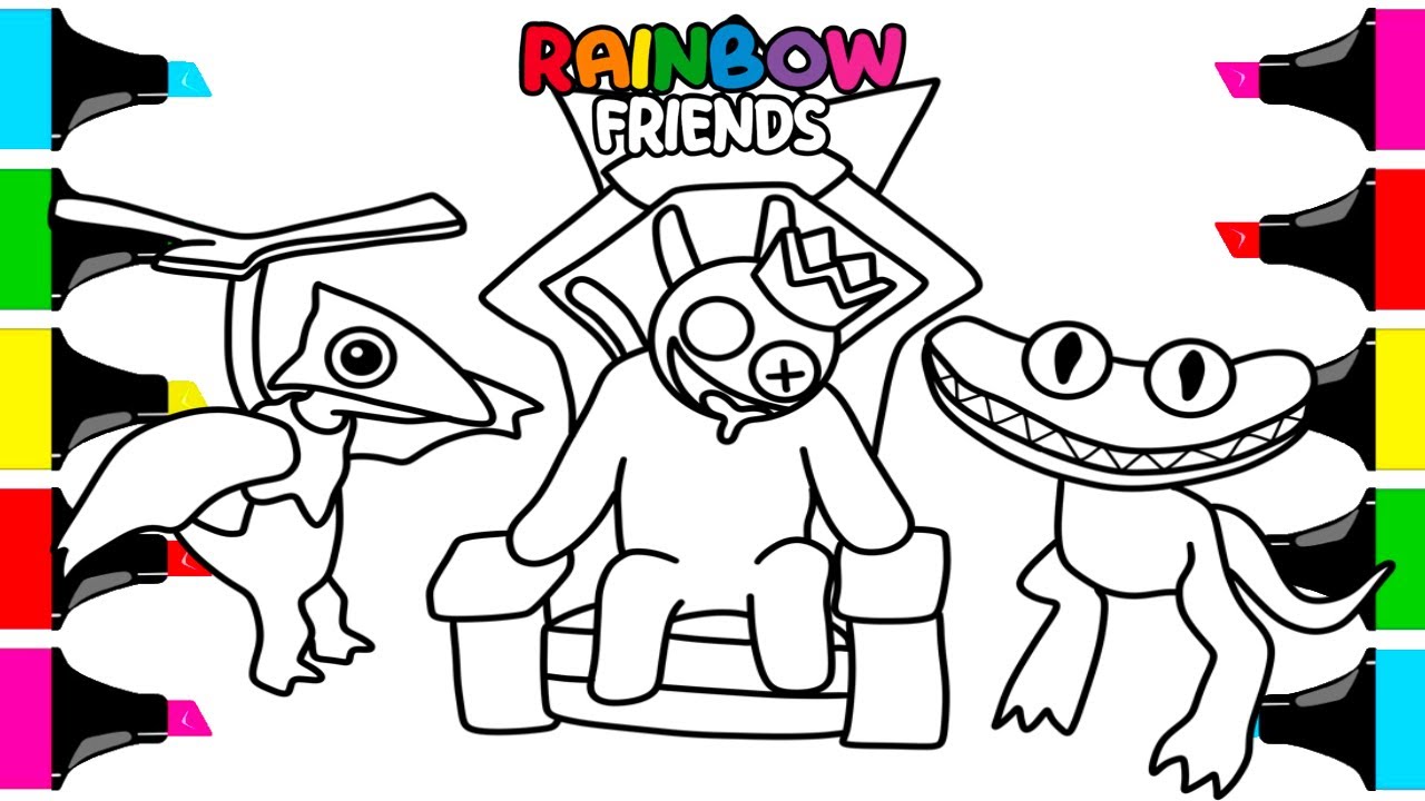 🌈✨ Rainbow Friends Chapter 2 coloring pages