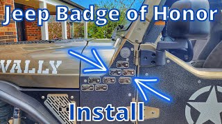 Installing a Jeep BOH (Badge of Honor) by Wheelin' with Wally 612 views 10 months ago 5 minutes, 29 seconds