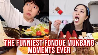 the FUNNIEST fondue mukbang moments that make me laugh