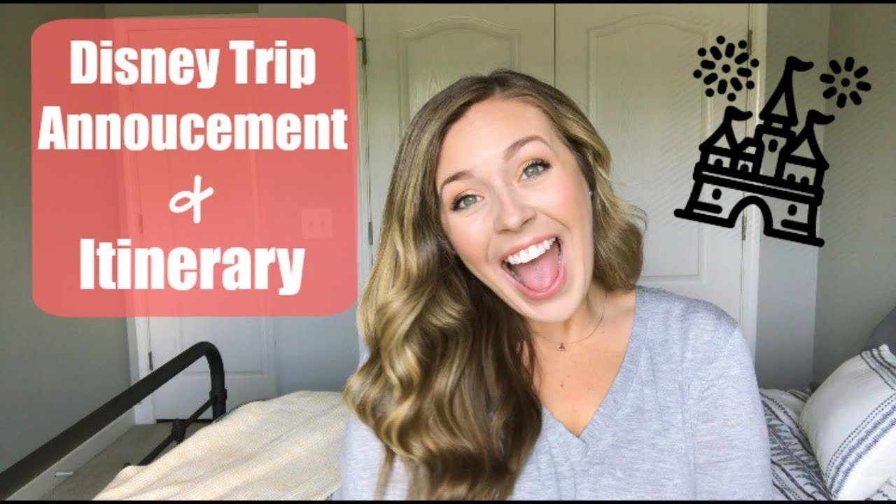 SURPRISE! Disney Trip Announcement & Itinerary 